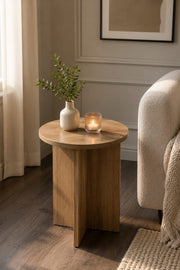 Vora Side Table – طاولة جانبية مودرن دائريه