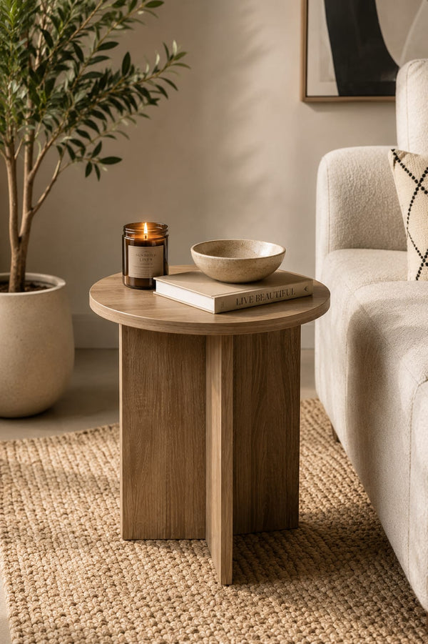 Vora Side Table – طاولة جانبية مودرن دائريه