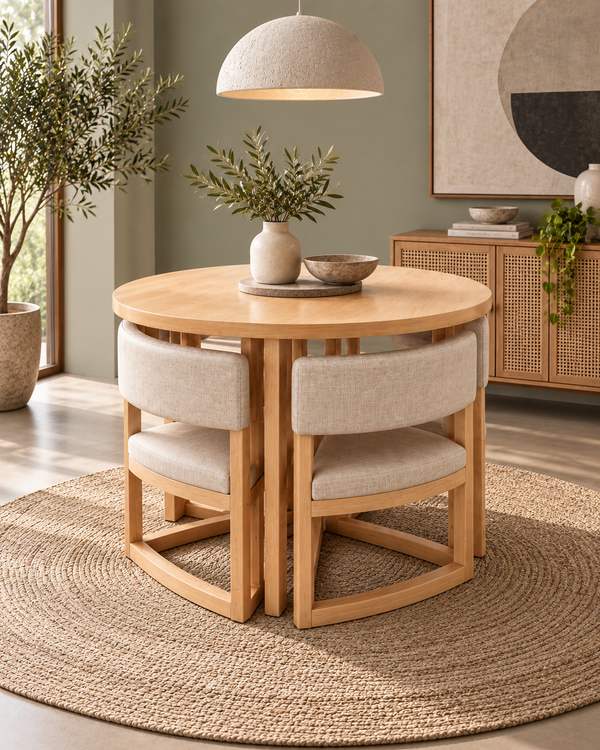 Tomin – 4-Seater Nesting Dining Set