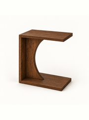 Velto Side Table brown fully visible on mobile